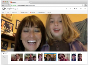 Online video conferencing using Google Hangouts