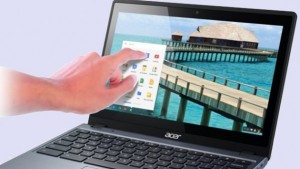 Touch screen on a Chromebook
